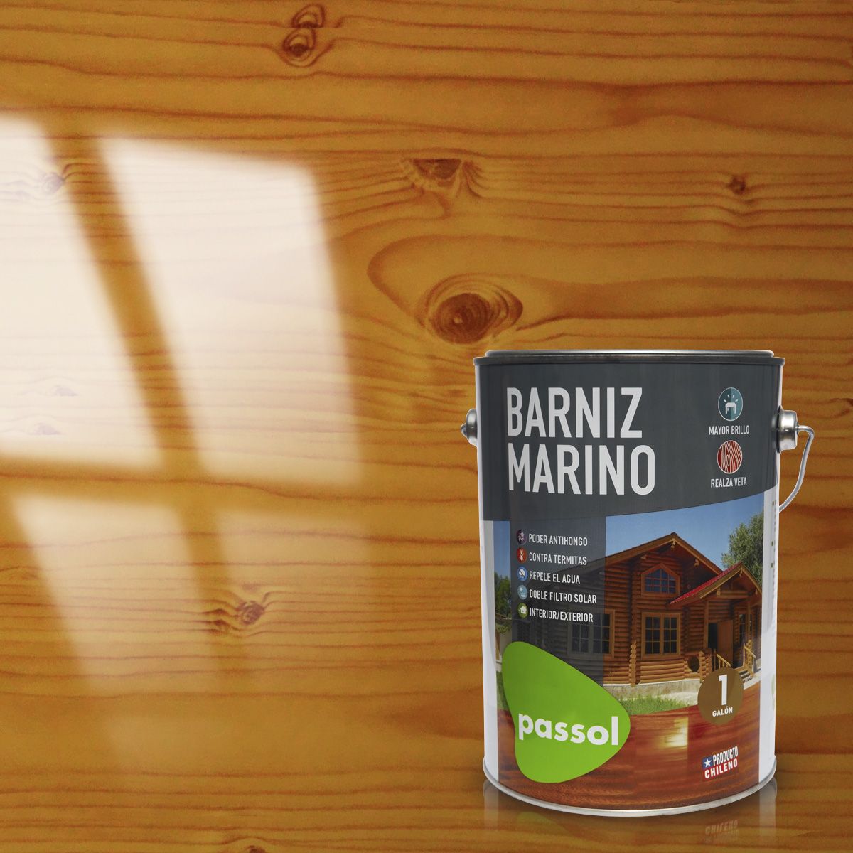 PASSOL - BARNIZ MARINO BRILLANTE 1 GL MIEL