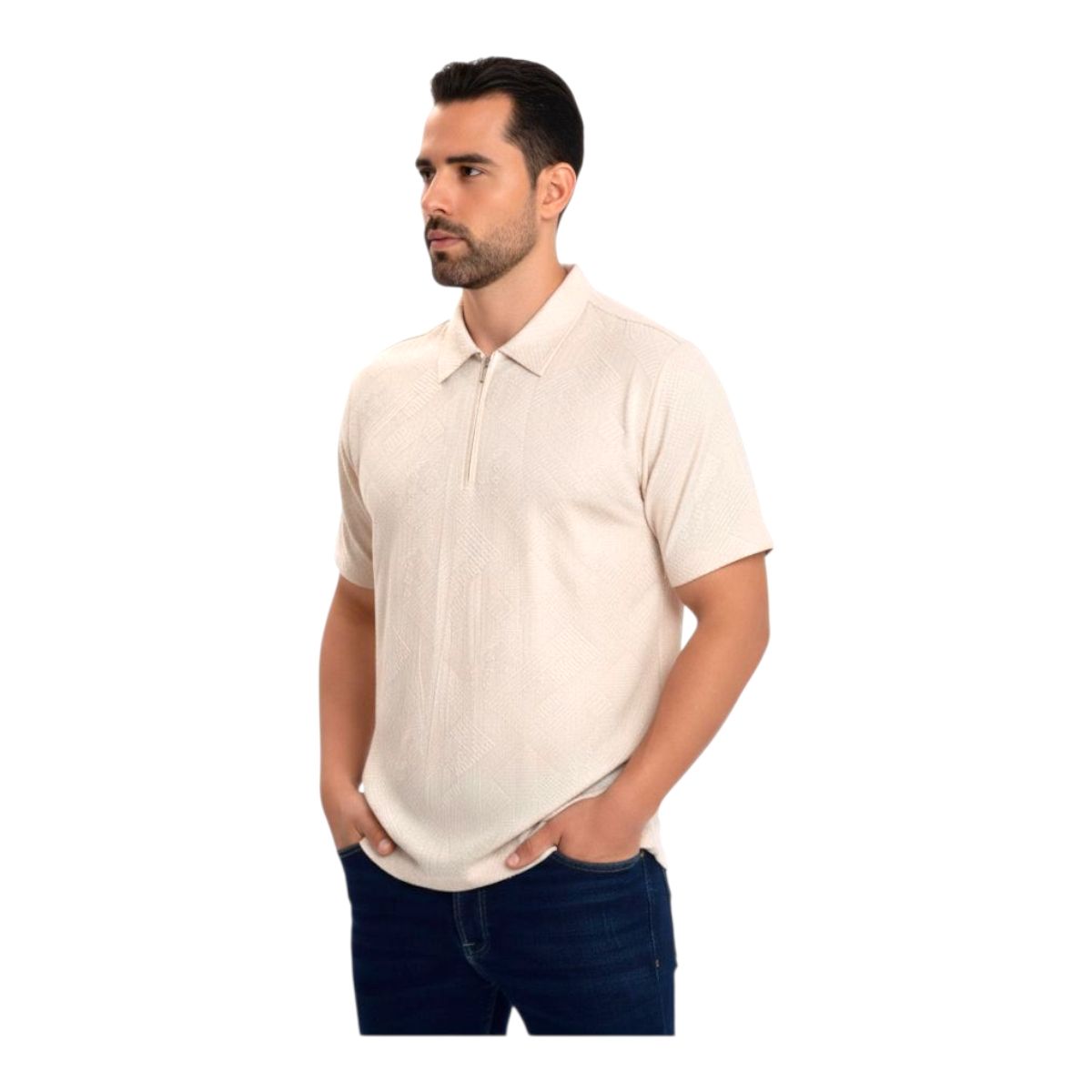 HERIEL - Polera Piqué  Hombre Premium Textura Suave