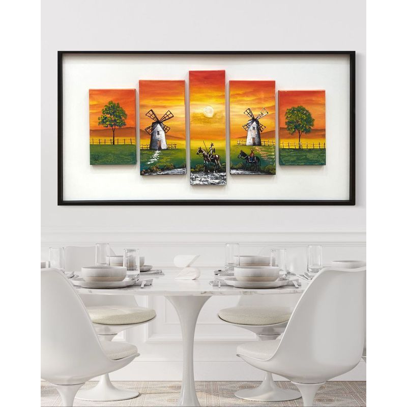 DEKAM DISEÑO - CUADRO QUIJOTE SECUENCIA COLORES 146X76 CMS