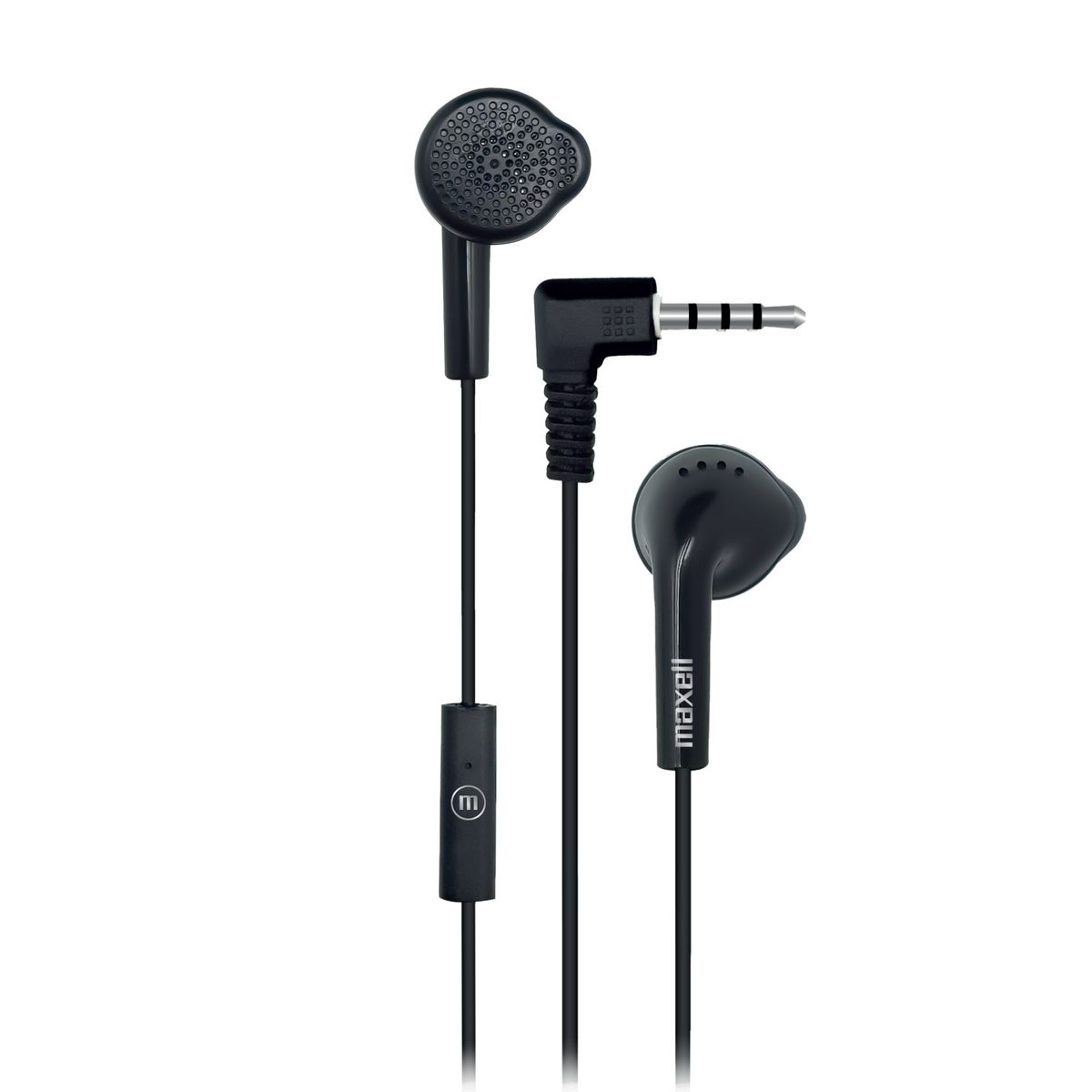 MAXELL - Pack 12 Audífonos Eb-mic Estéreo Con Microfono Maxell Negro