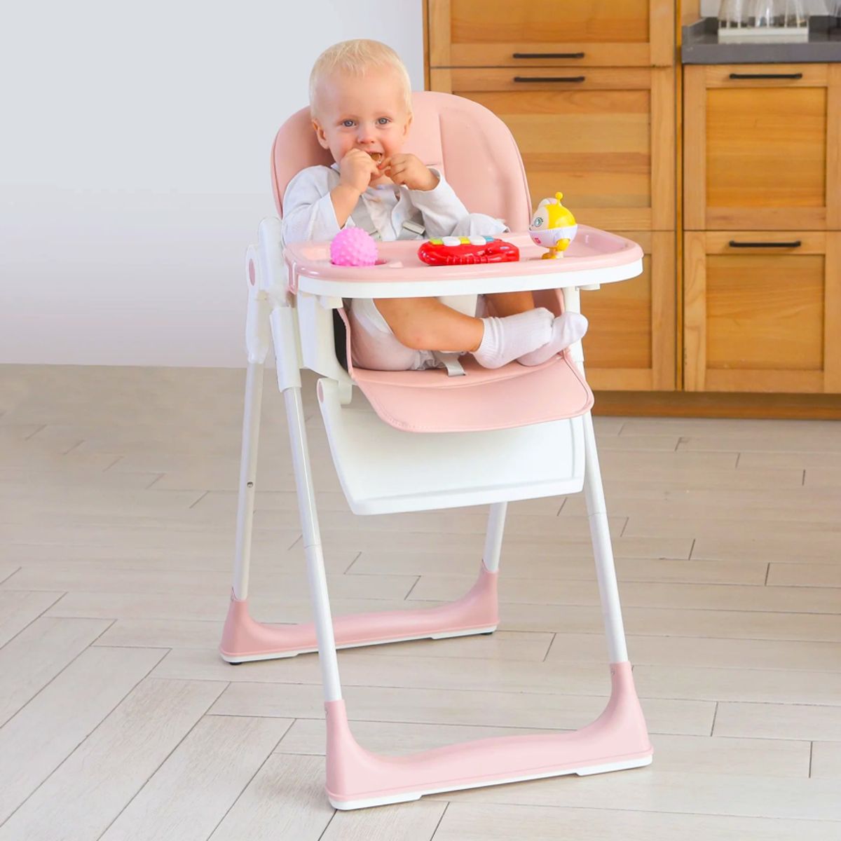 KIDSCOOL - Silla De Comer Vancouver 5 En 1 Rosada
