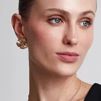 Aros Mujer Forma Flor