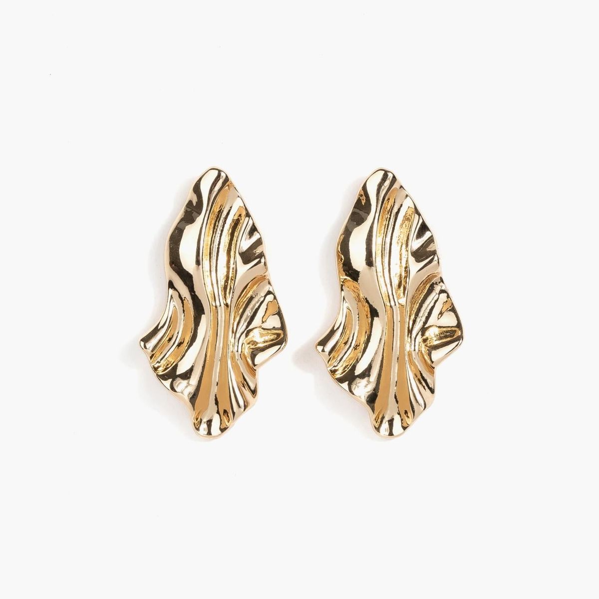 LOUNGE - Aros Mujer Hoja Arrugada