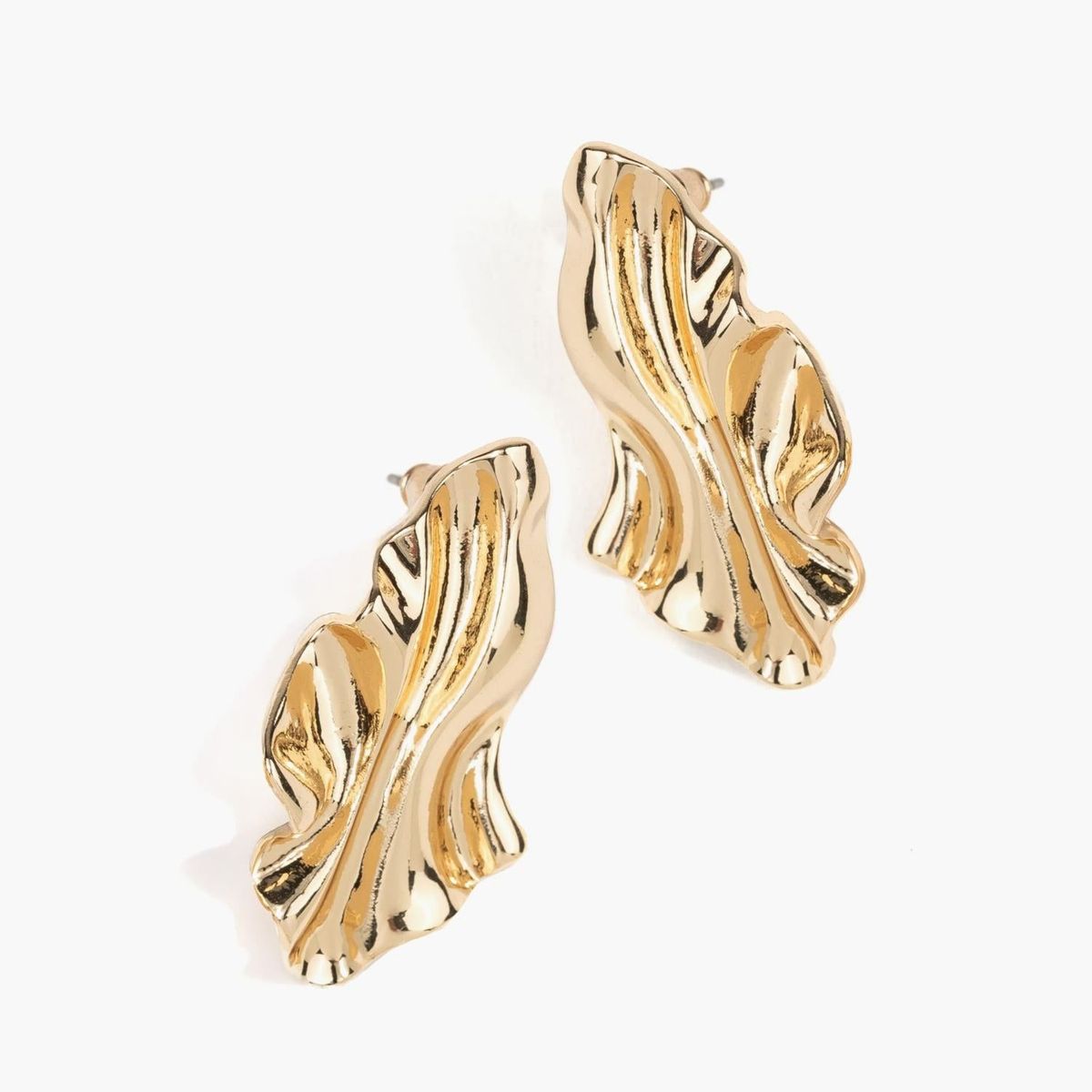 LOUNGE - Aros Mujer Hoja Arrugada