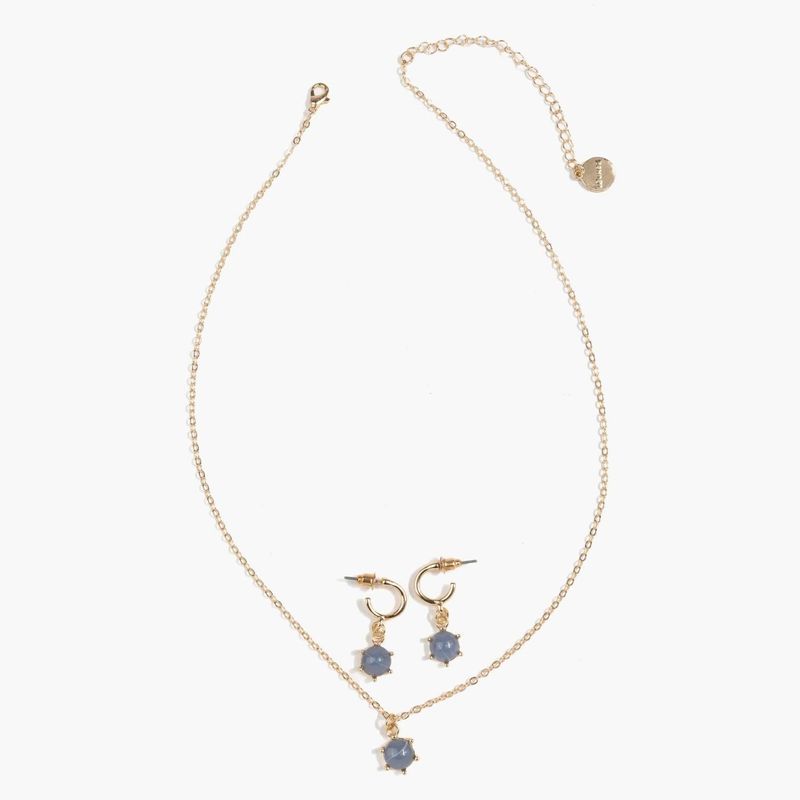 LOUNGE - Set Collar Y Aros Mujer Sol