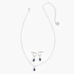 LOUNGE - Set Collar Y Aros Mujer Piedra