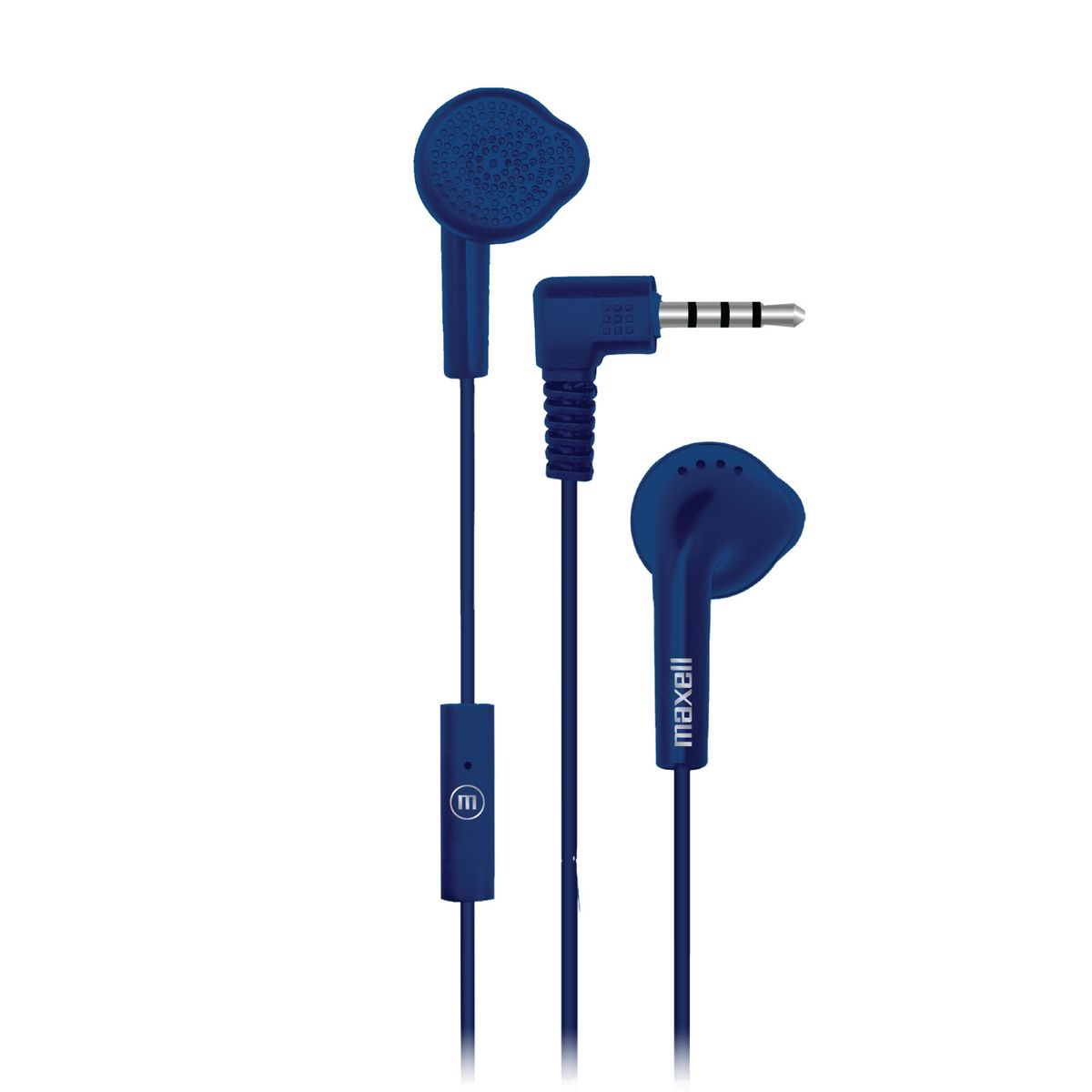 MAXELL - Pack 12 Audífonos Eb-mic Estéreo Con Microfono Maxell Azul