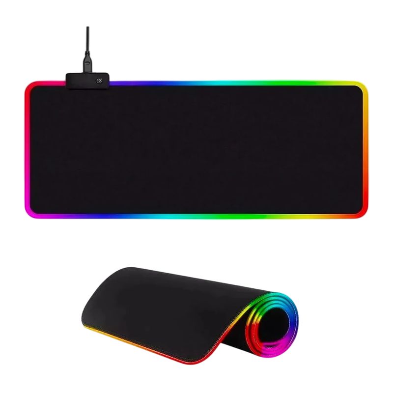 GENERICO - Mouse Pad Gamer Antideslizante Con Luz Led