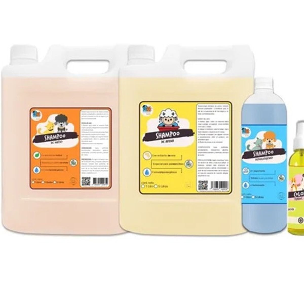 MASCOKITS - Mega Kit Shampoo Avena + Matico + Hipoalergénico Y Colonia