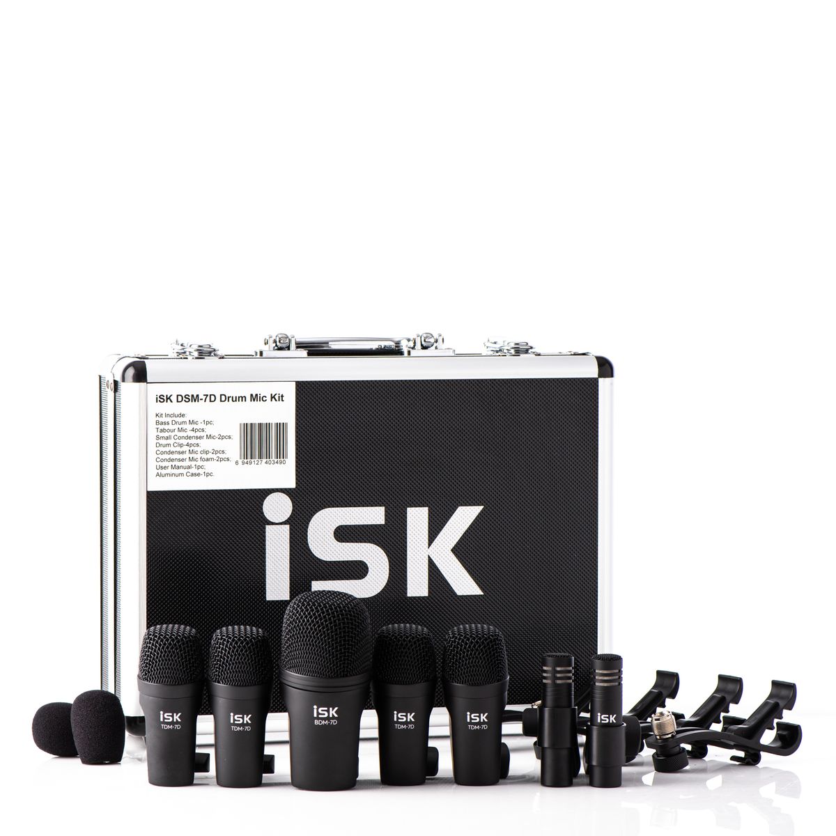 GENERICO - Set de Micrófonos para bateria piezas DSM-7D ISK