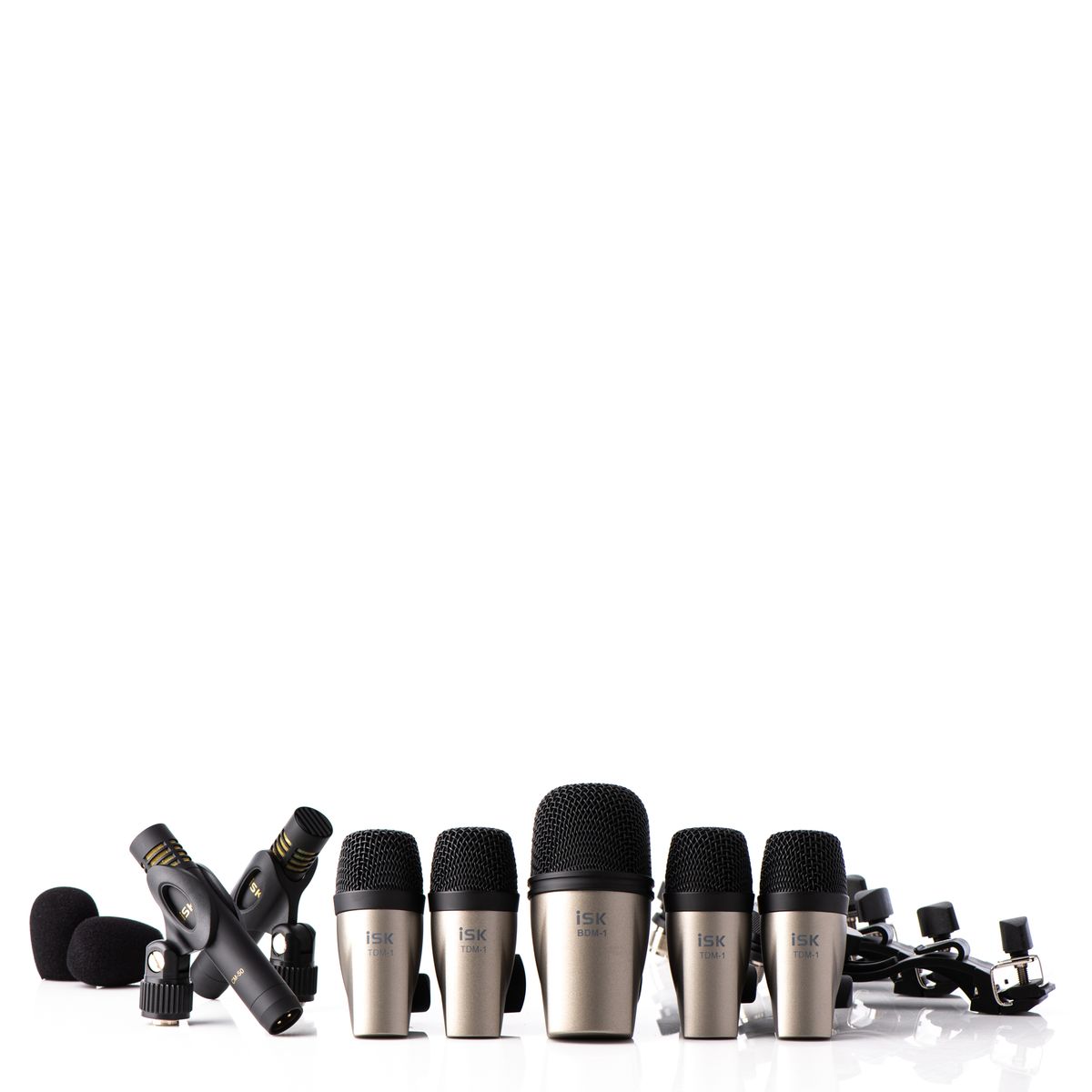 GENERICO - Set de Micrófonos para bateria 7 piezas DSM-7A ISK