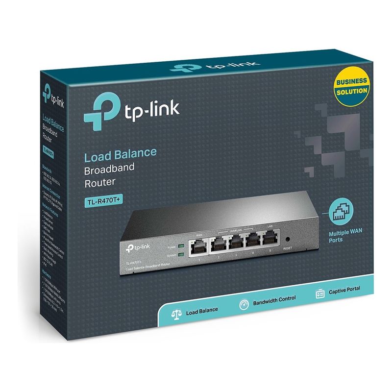 TP LINK - Router Banda Ancha Balanceo De Carga Tl-r470+ V6 Tp-link