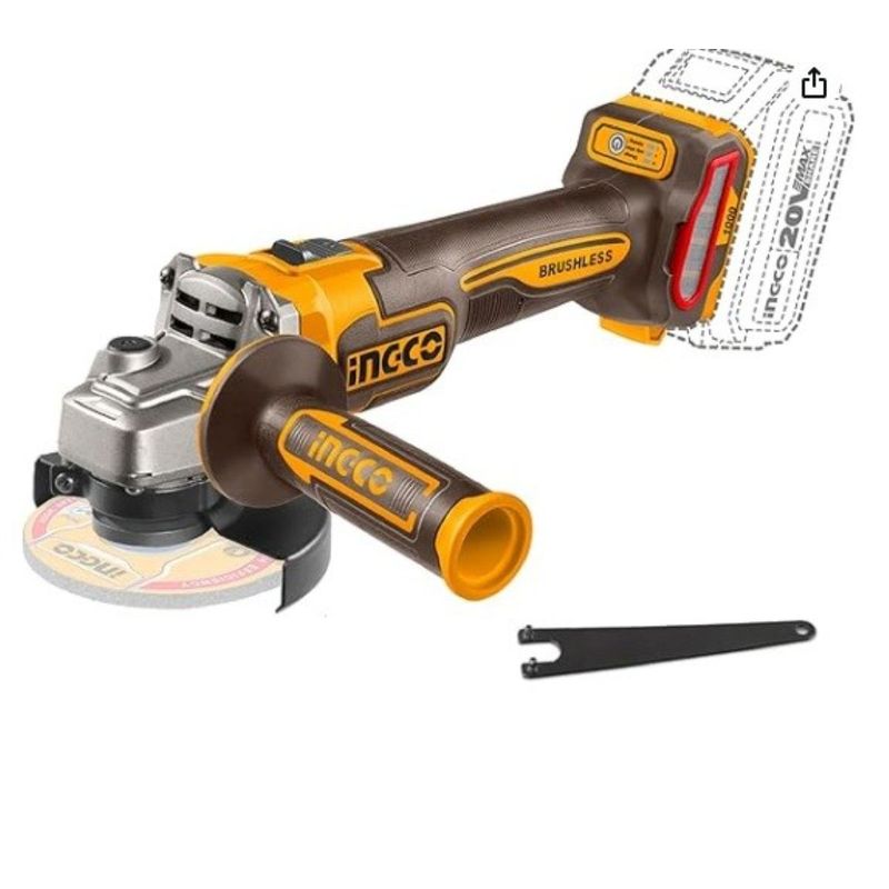 INGCO - Esmeril Angular Inalám 115mm Sin Bat Ni Car Ingco CAGLI27153