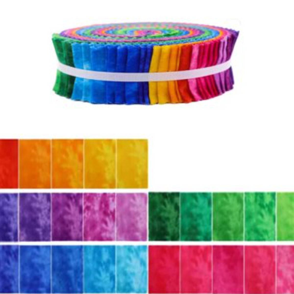 GENERICO - Jelly Roll 100% algodón colores