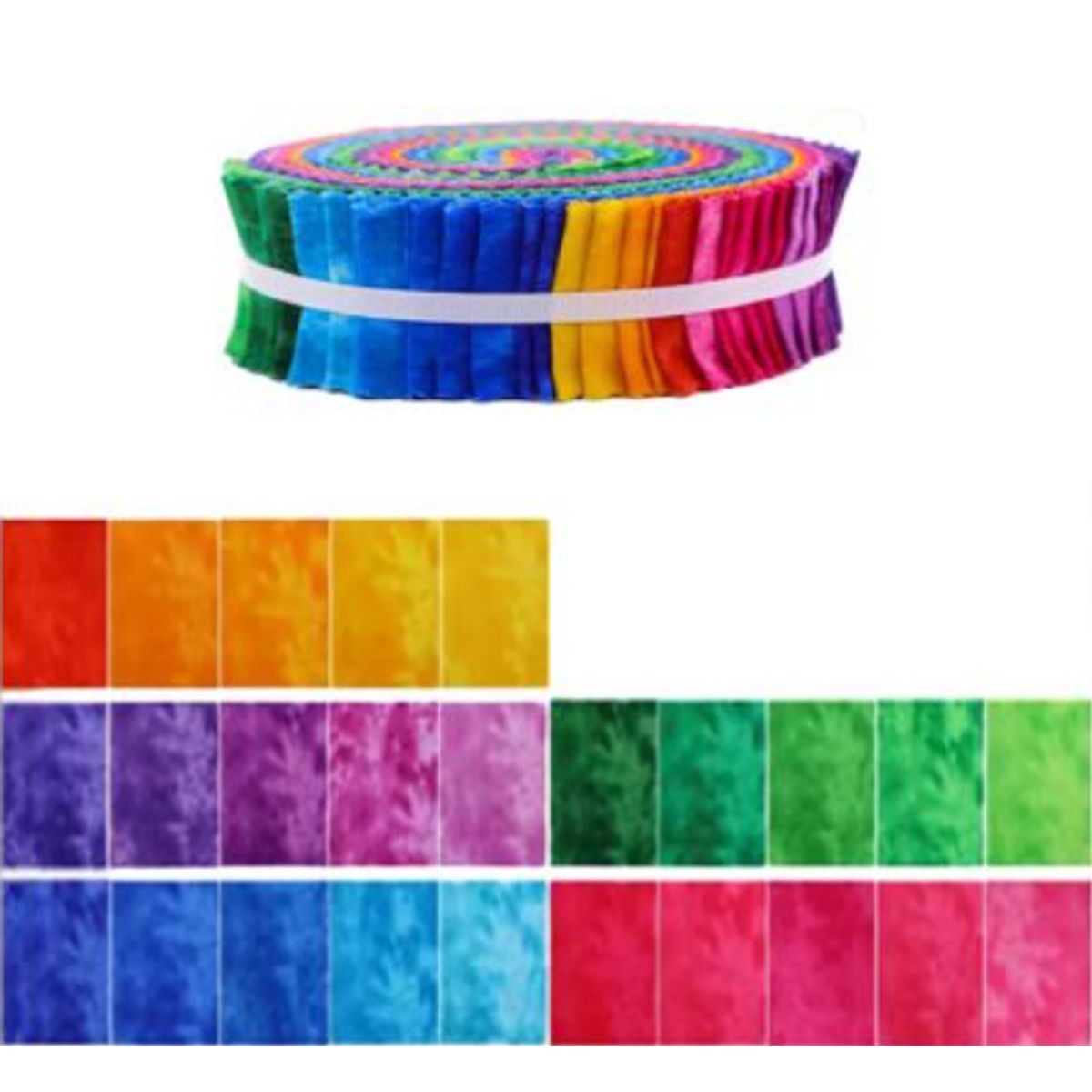 GENERICO - Jelly Roll 100% algodón colores