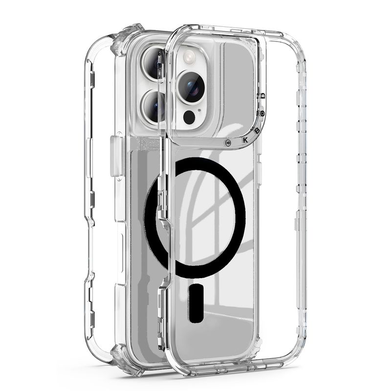 KBOD - Carcasa 360 Transparent Magnetic Kbod Urban Play Para iPhone 13 Pro Max Negro