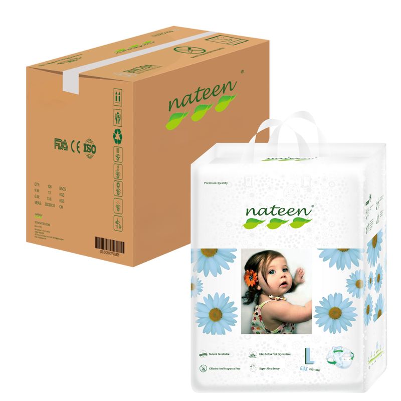 NATEEN - Pañal Nateen Caja Talla L  (128 unidades)