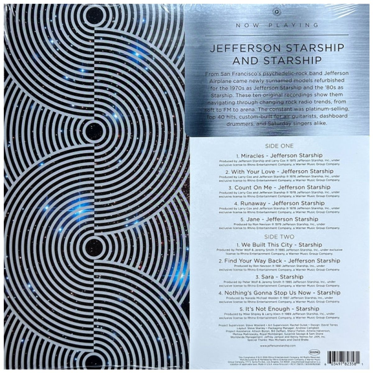 HITWAY MUSIC - JEFFERSON STARSHIP & STARSHIP - NOW PLAYING COBALT BLUE VINYL - VINILO