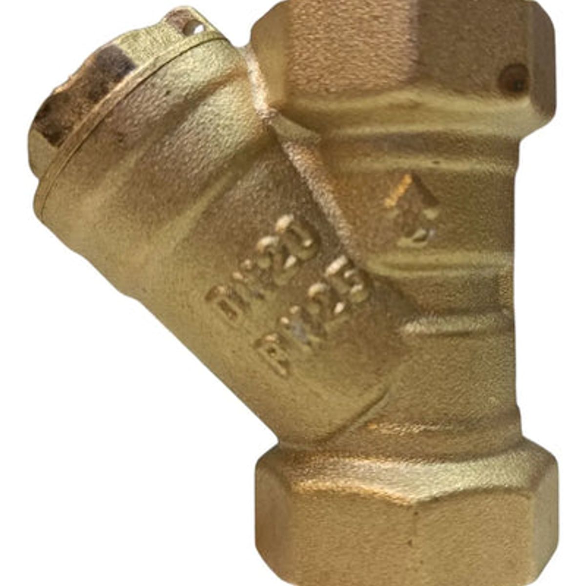 GENERICO - Filtro Y HI-HI Bronce con Válvula Aquakit de  3/4''  pulgadas