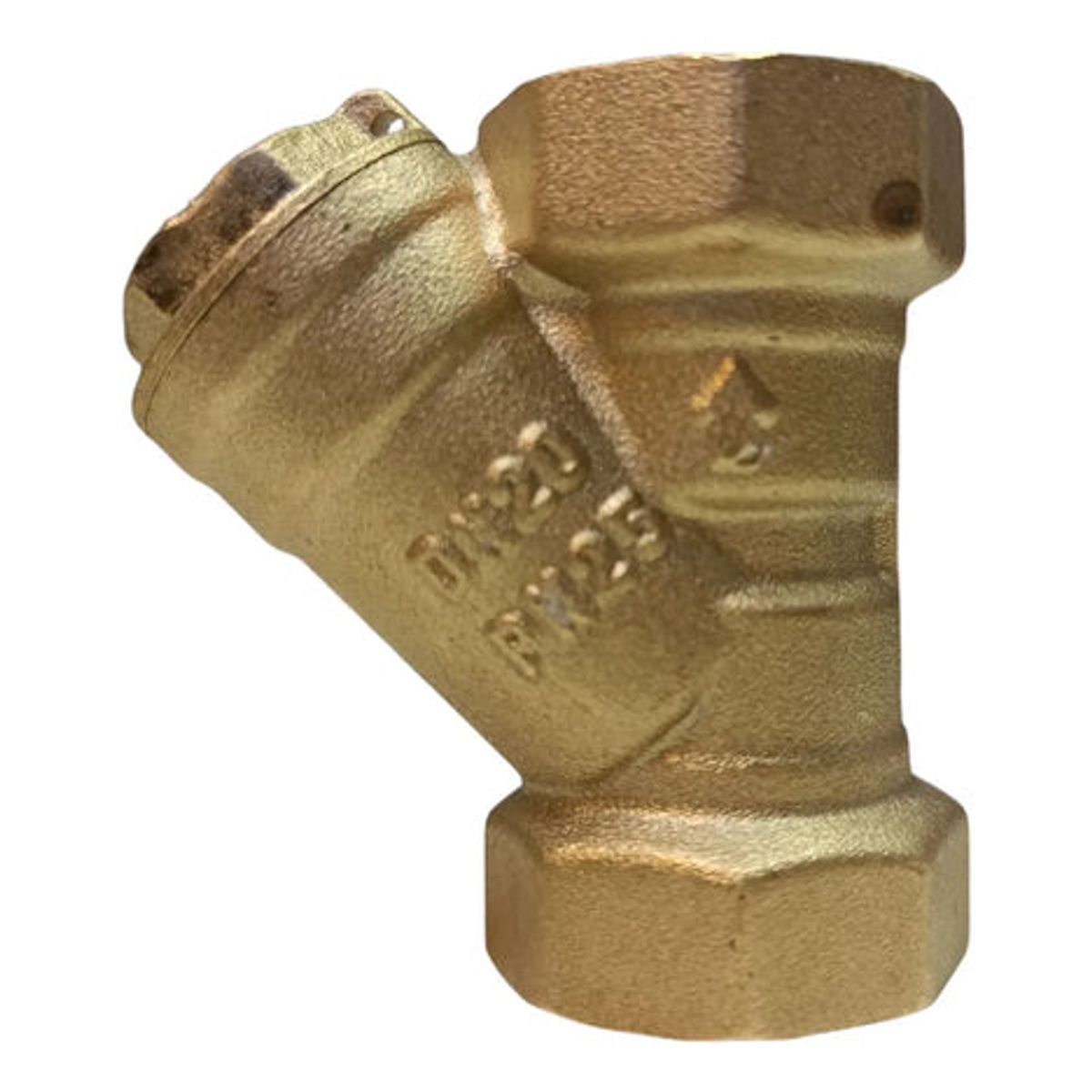 GENERICO - Filtro Y HI-HI Bronce con Válvula Aquakit de  3/4''  pulgadas