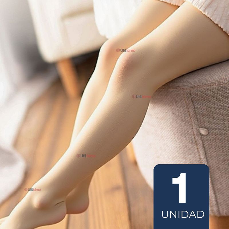 UTILISIMO - Panty Primera Capa Ballerina Color Piel Para Niñas Fiestas Patrias