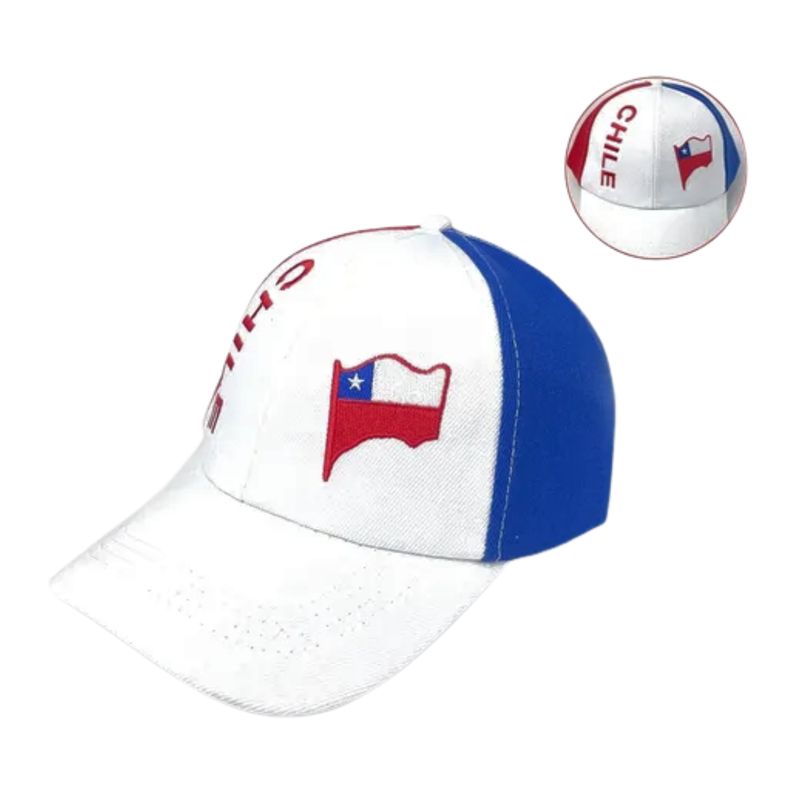 EKOL TACTICA MILITAR - Gorro Jockey Tricolor Chile Regalo Unisex Fiestas Patrias