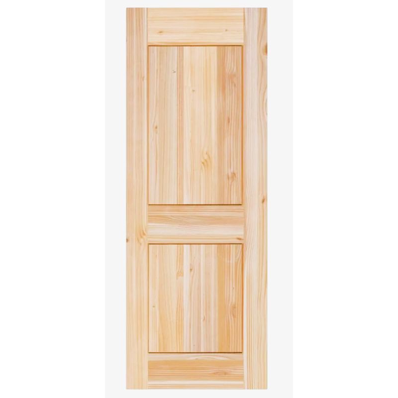 GENERICO - Puerta De Madera Pino Oregón Natural 80X200