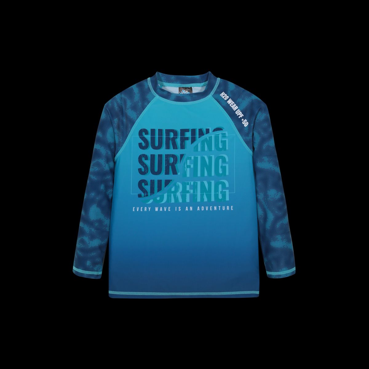 H2O WEAR - Traje de Baño Niño Polera UV50 MLarga H2O Wear  Azul - Azul