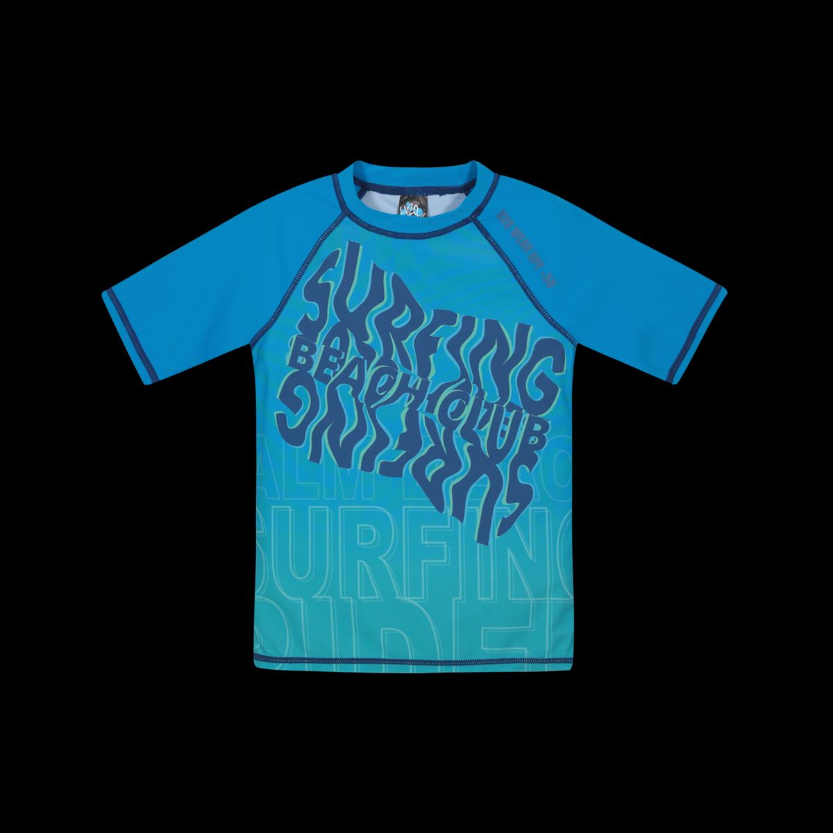 H2O WEAR - Traje de Baño Niño Polera UV50 MCorta H2O Wear Calipso - Celeste