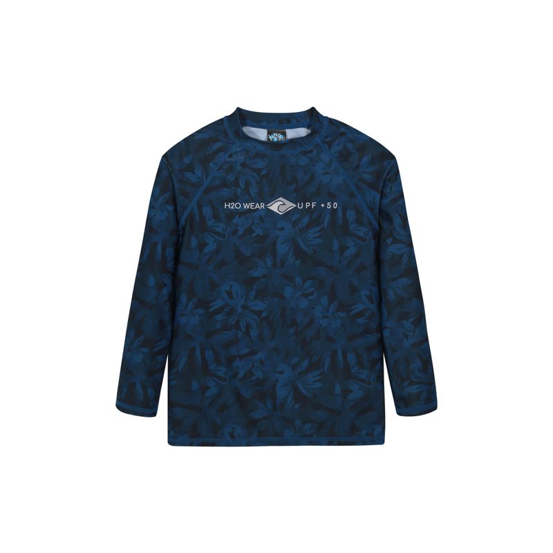H2O WEAR - Traje de Baño Niño Polera UV50 MLarga  H2O Wear Azul - Azul