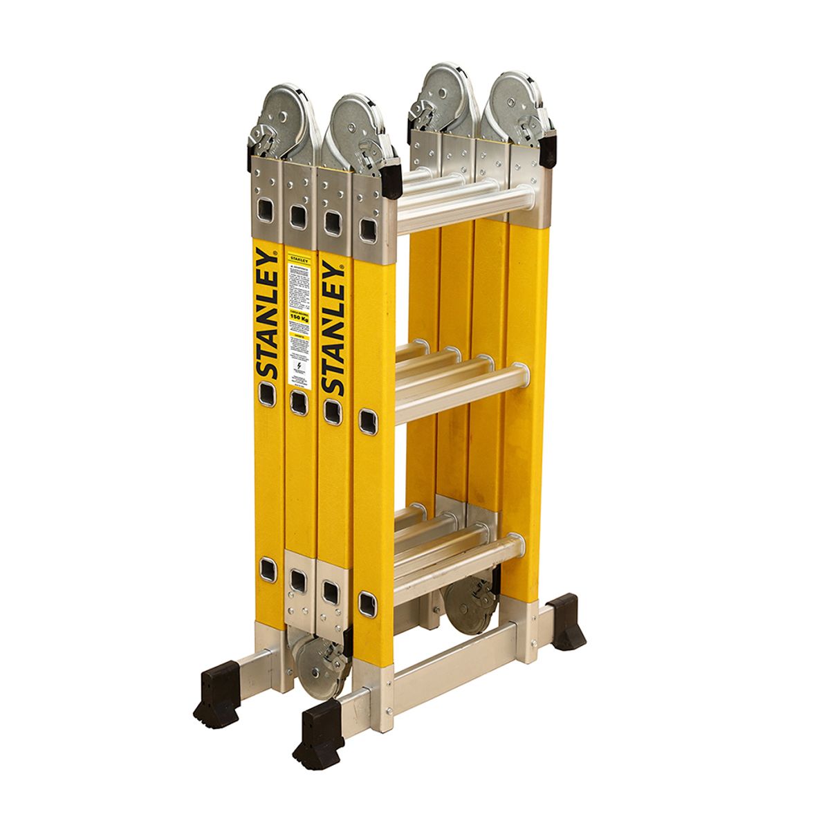 STANLEY - Escalera Stanley Articulada Dieléctrica 150Kg 4x3