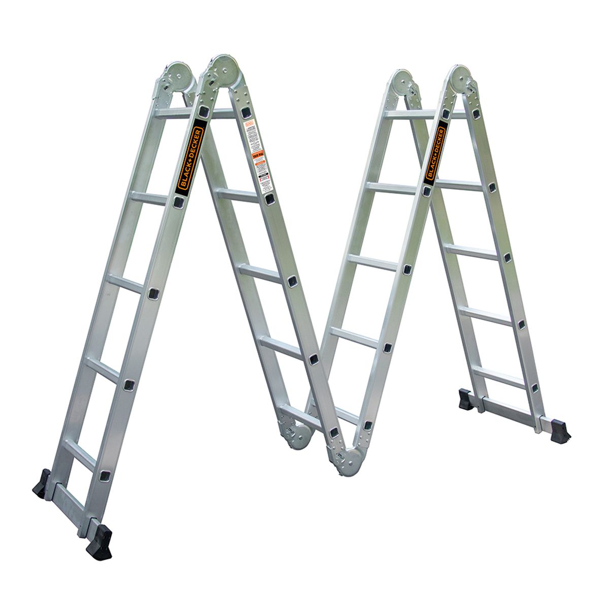 BLACK+DECKER - Escalera Black + Decker Articulada 4x5 150Kg