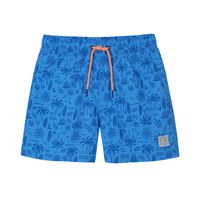 Traje de Baño Niño Short Estampado Azulino - Azulino