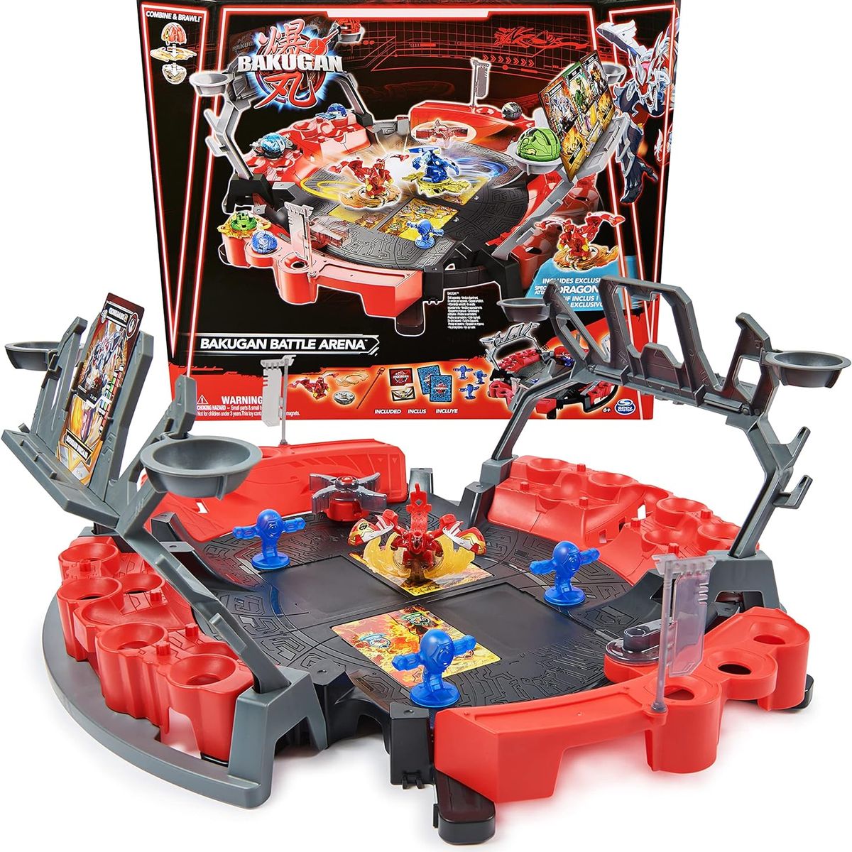 BAKUGAN - Bakugan Figura Dragonoid Con Set Batalla Arena Deluxe Ataque