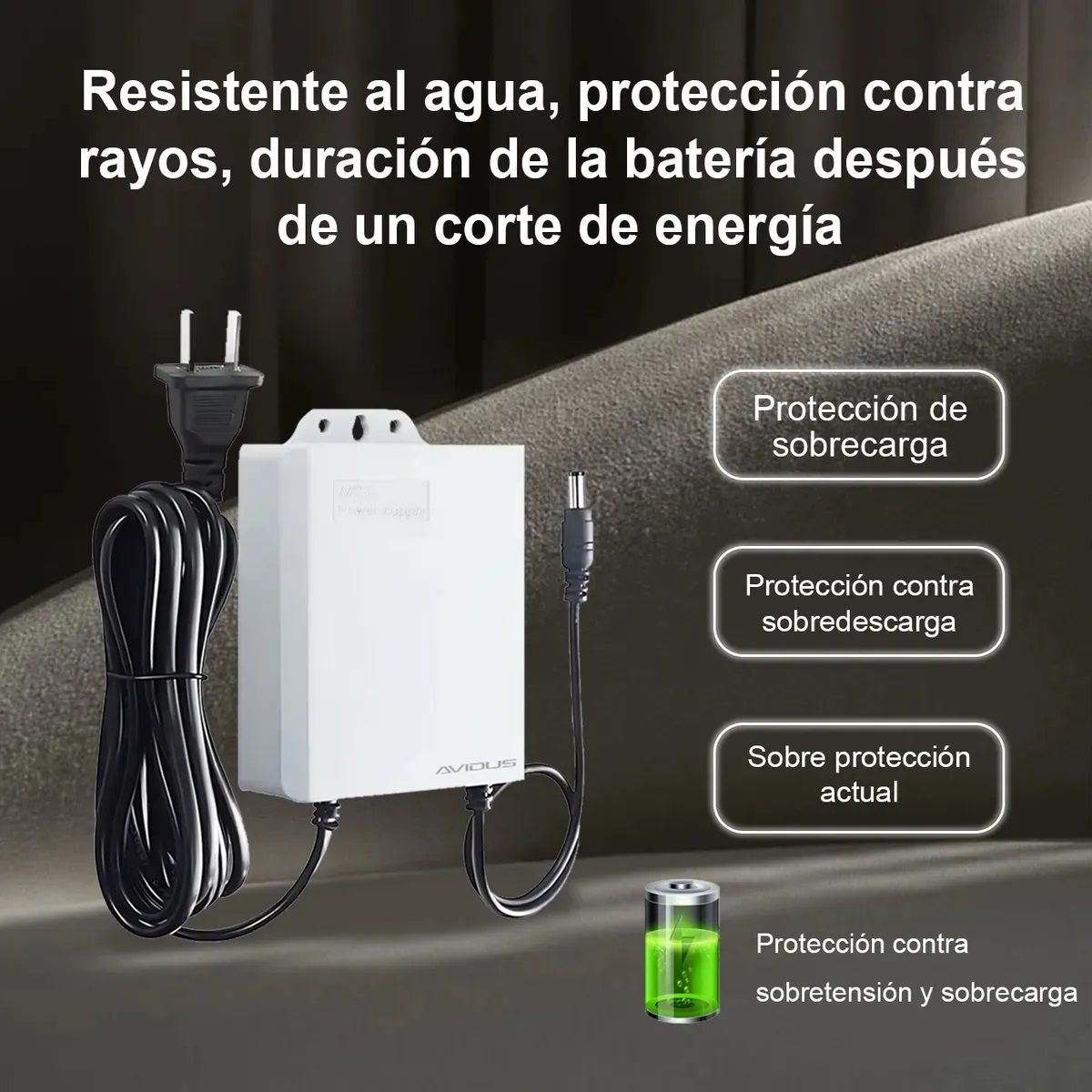 GENERICO - Mini Ups 5400 Mah 12v 2a