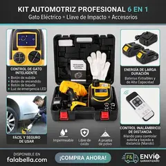 MOVI - Kit Automotriz Gato Hidráulico Llave de Impacto
