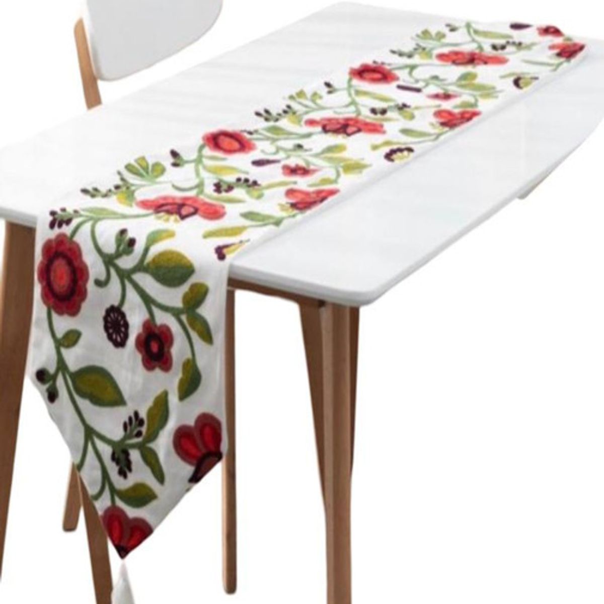 GENERICO - CAMINO DE MESA BORDADO ELEGANTE 33 X 180cm