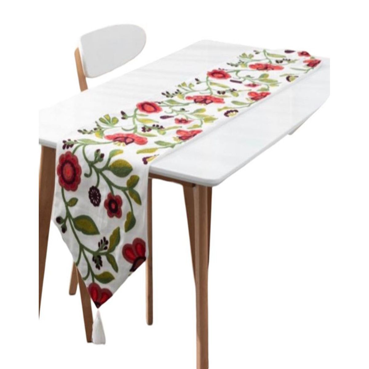 GENERICO - CAMINO DE MESA BORDADO ELEGANTE 33 X 180cm