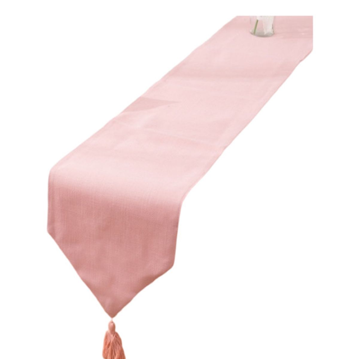 GENERICO - CAMINO DE MESA DE LINO 33 X 180cm Rosa