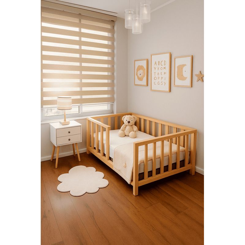 GENERICO - Cama infantil Montessori de madera Incluye colchón