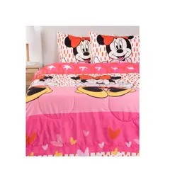 MASHINI - Plumón Y Sabana 2 Plaza Minnie Living Infantil 2 plaza
