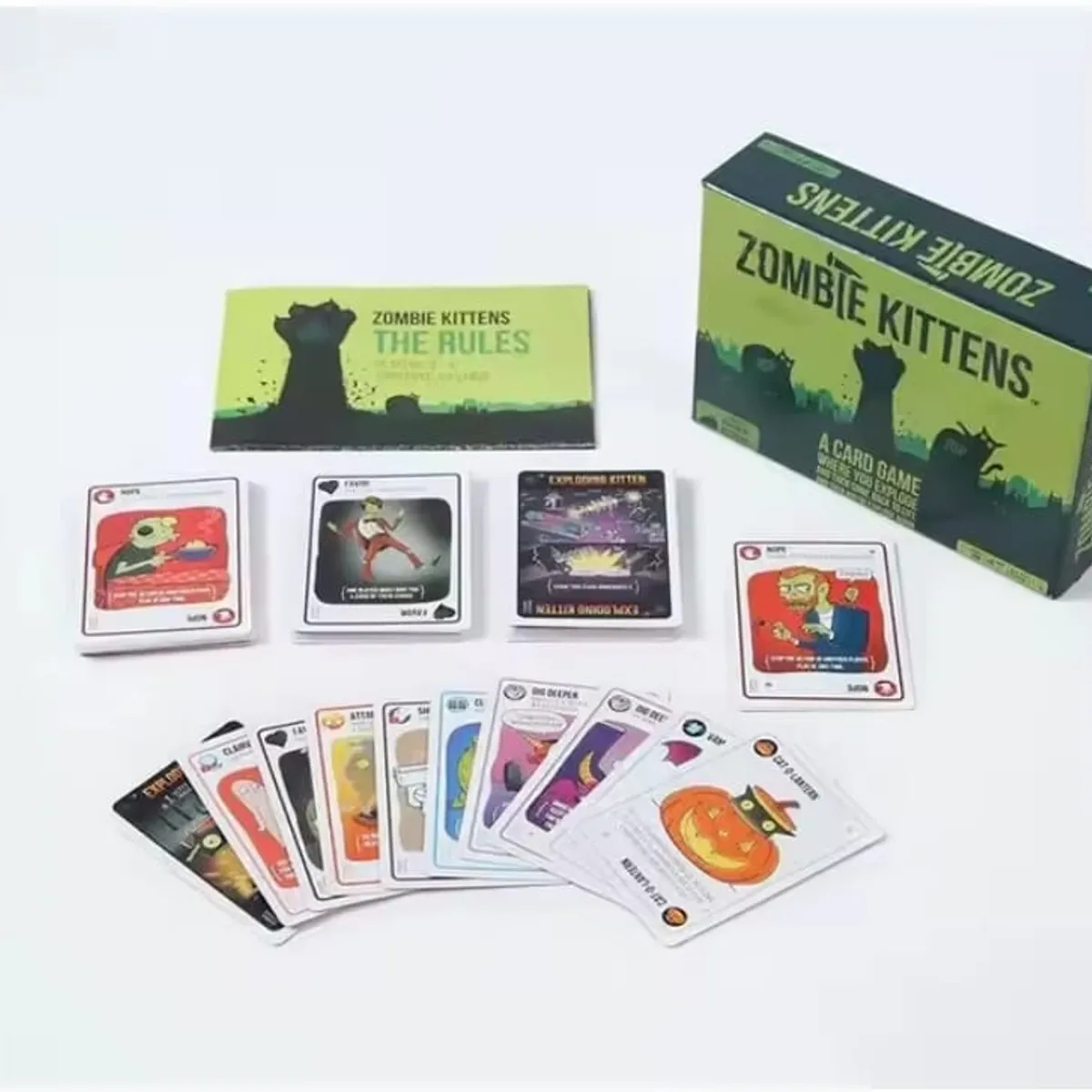 EXPLODING KITTENS - Zombie Kittens Juego De Cartas Gatito Zombie Ingles