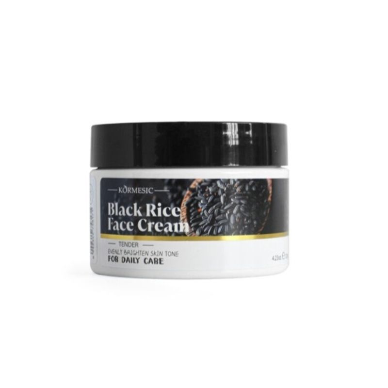 GENERICO - 2x Crema Facial con Extracto de Arroz Negro - Efecto de Porcelana