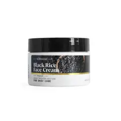 GENERICO - 2x Crema Facial con Extracto de Arroz Negro - Efecto de Porcelana