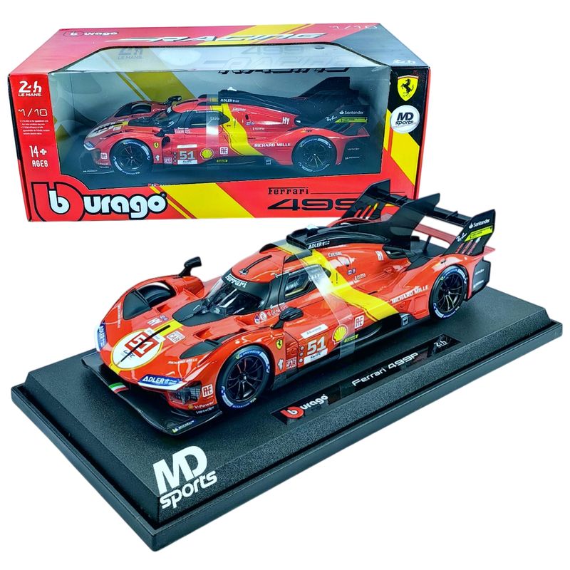BBURAGO - Auto Hypercar 24hrs Lemans 2023 Scuderia Ferrari 499p 1:18
