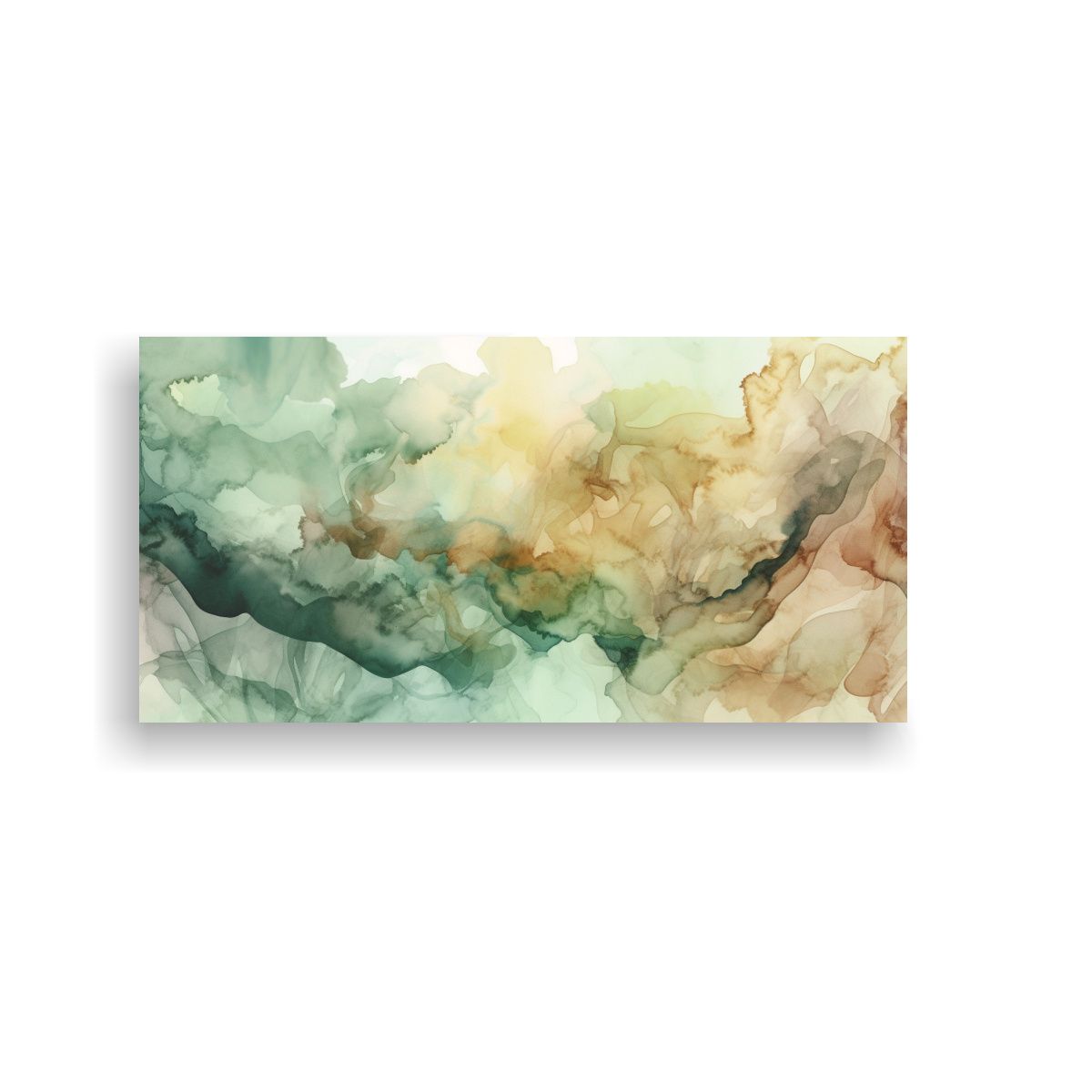 GENERICO - Pinturas De Pared Color Agua Y Marrón En 60x30 Cm