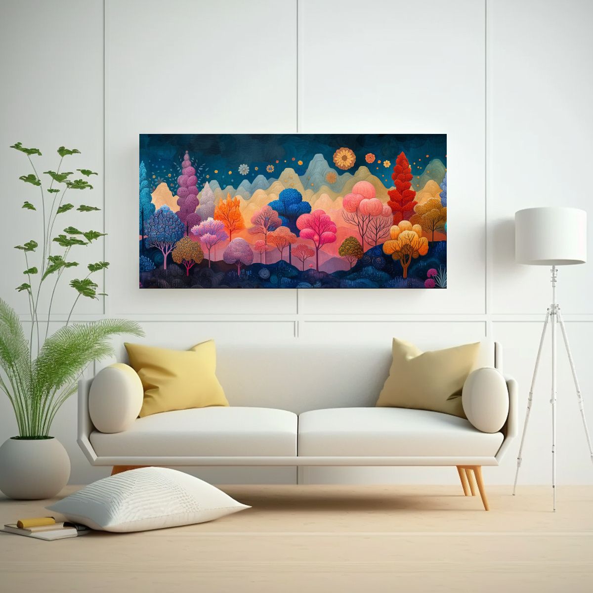 GENERICO - Pintura De Arte Fina En Lienzo Tela Dragón Azul 80x40 Cm