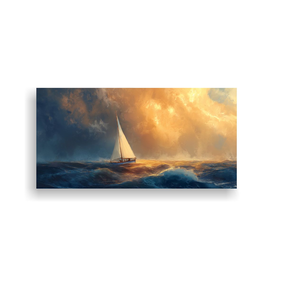 GENERICO - Cuadro En Bastidor Inspirado En La Vela 100x50 Cm