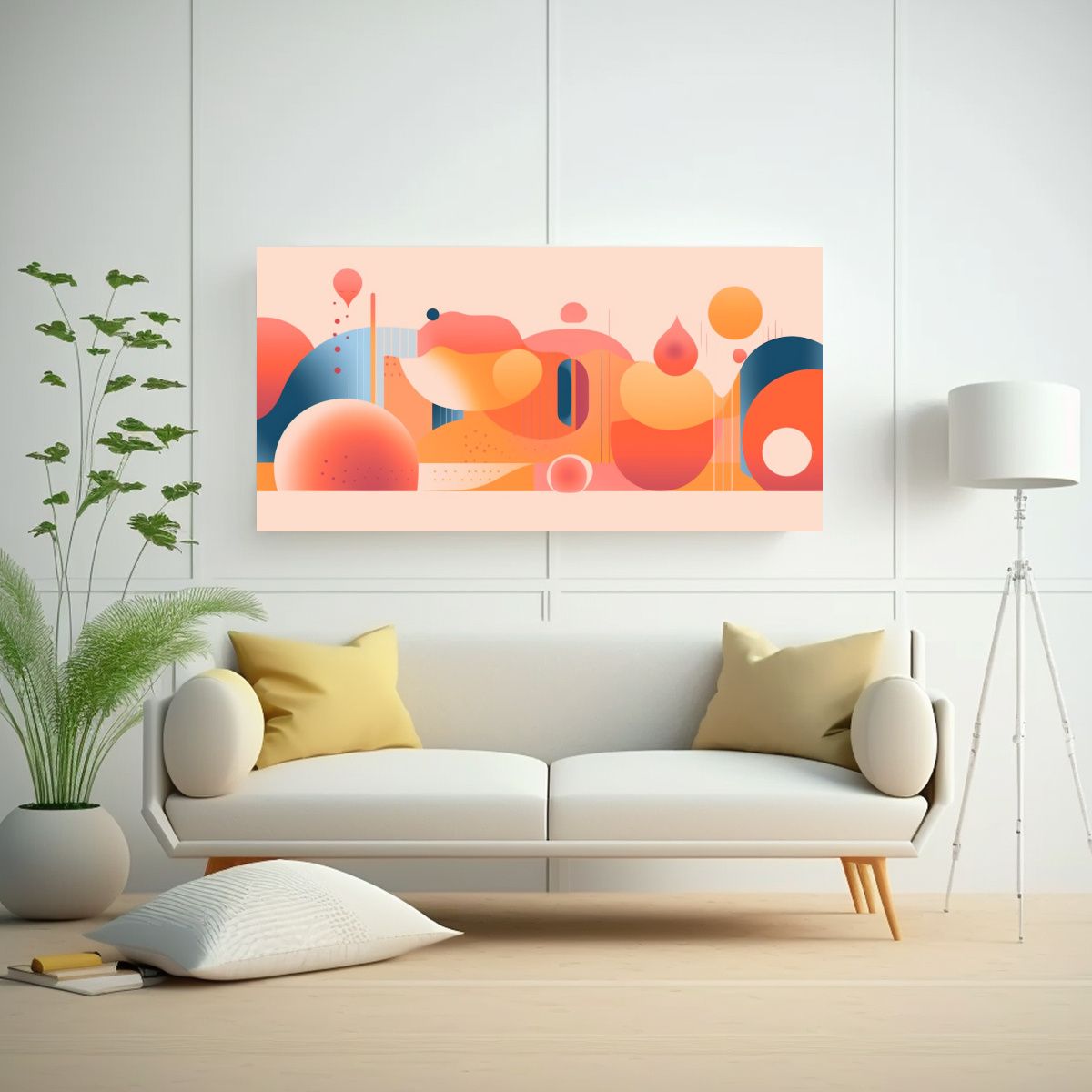 GENERICO - Cuadro De Arte De Pared En Estilo Google Cuadroes 60x30 Cm