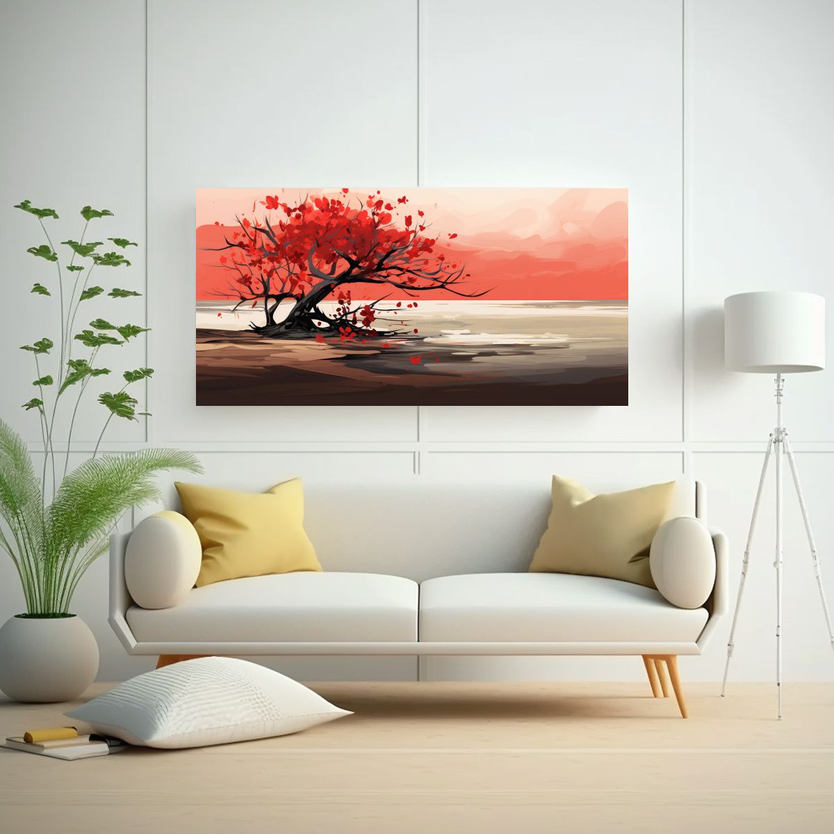 GENERICO - Pinturas Decorativas De árboles De Mangle En 80x40 Cm